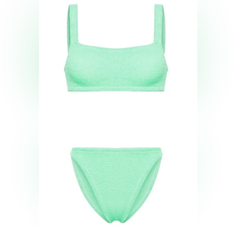 Hunza G Seafoam Textured Bikini Bottom